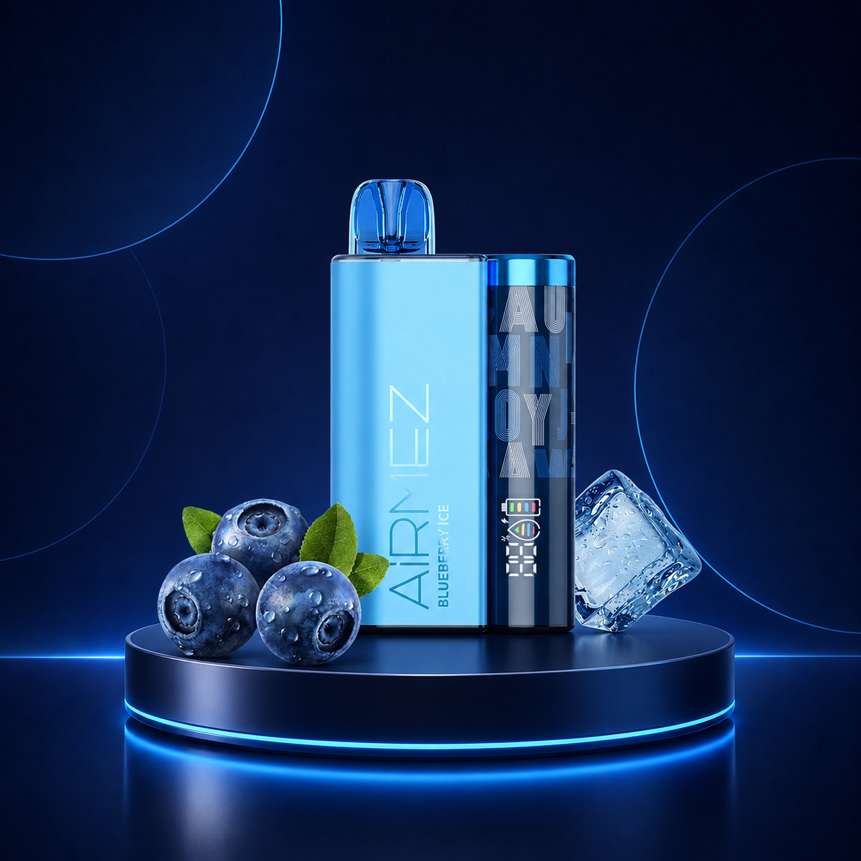 AirMez Blueberry Ice Einweg Vape 12000 Züge 2 Prozent
