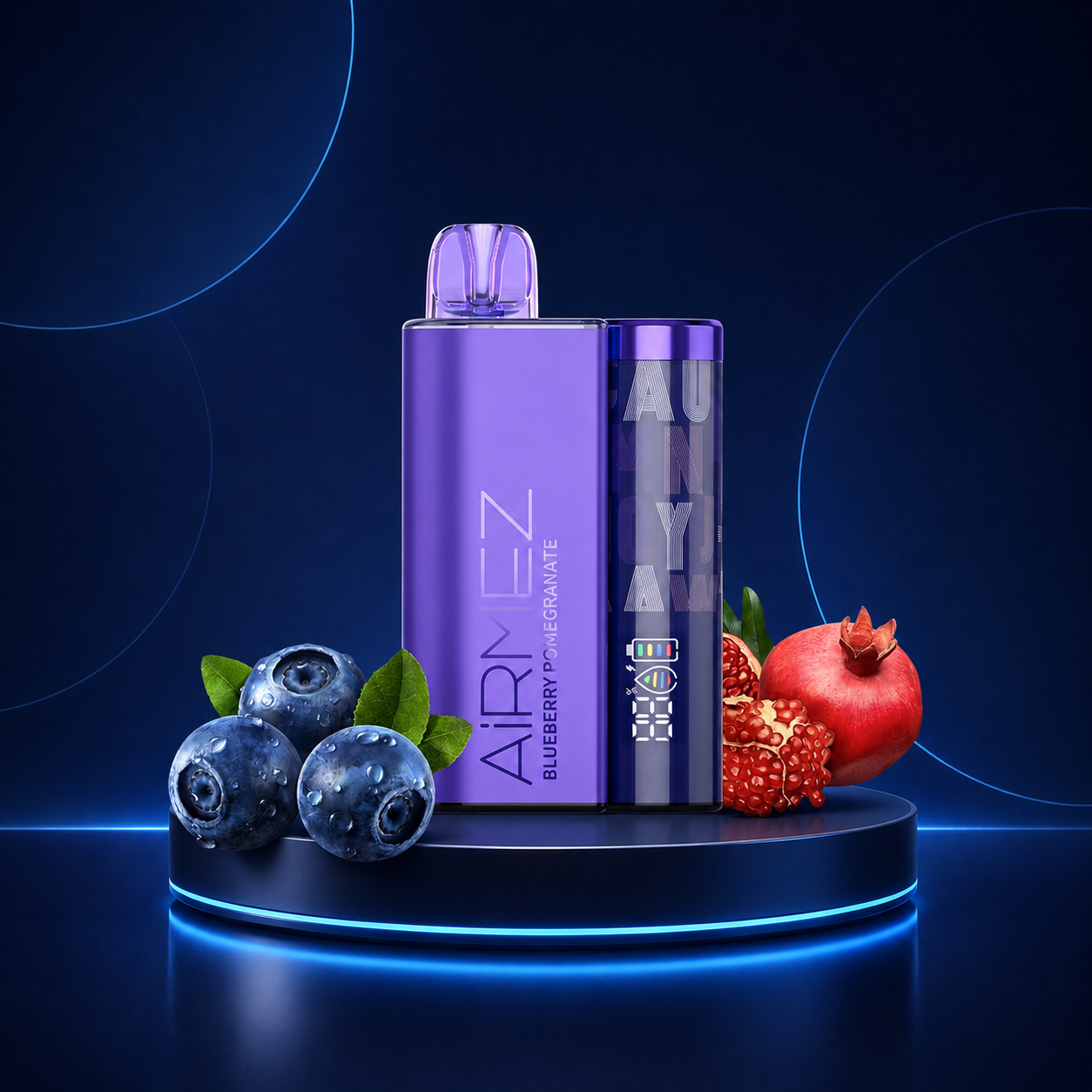 AirMez Blueberry Pomegranate Einweg Vape 12000 Züge 2 Prozent